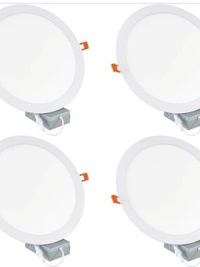 APPRONLIT 11" Recessed LED Light 4 Pack 24W 6000K 2185LM Canless J-Box